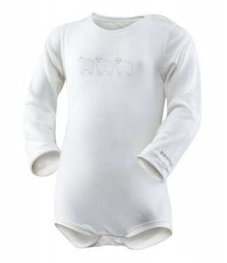Baltas Merino vilnos bodžiukas Devold